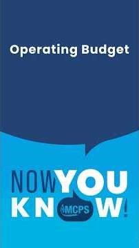 Now You Know! Operating Budget