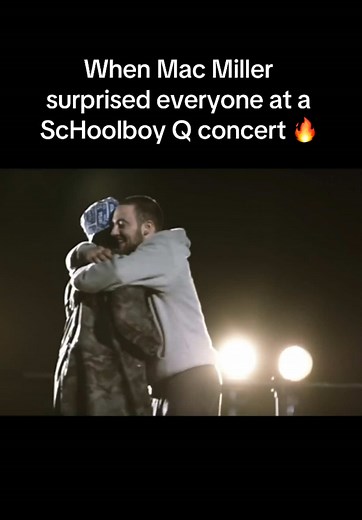 Q went in for the dap and Mac said nah we hugging 😂❤️ #macmiller #schoolboyq #concert #rap #rapper #livemusic
