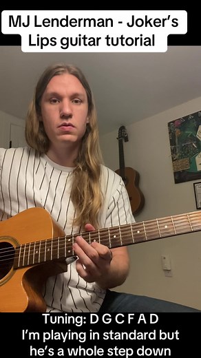 Guía de guitarra para Joker's Lips de MJ Lenderman