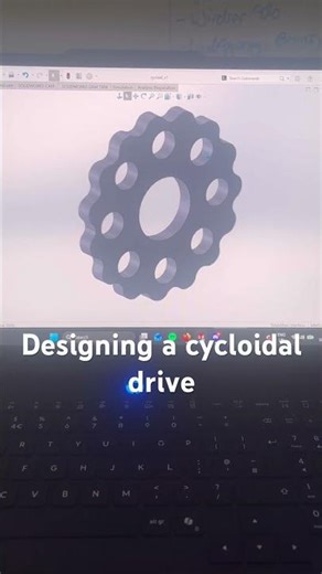 Designing a cycloidal drive in solidworks using equation driven curve