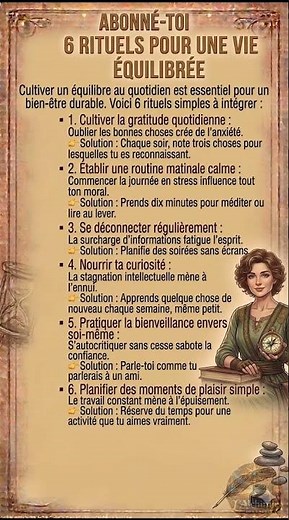 6 Rituels Quotidiens pour une Vie Équilibrée et Épanouie en 2026 🌿 #développementpersonnel