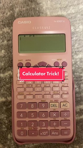 Calculator Trick for Math Revision