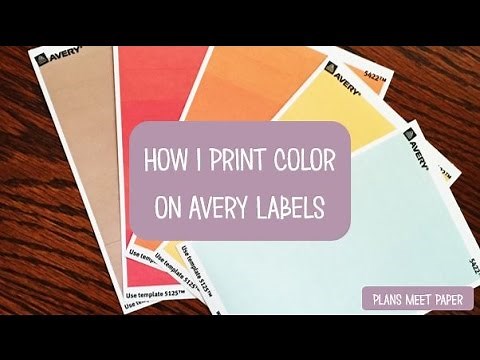 DIY Planner Stickers: How I Print Color On Avery Labels