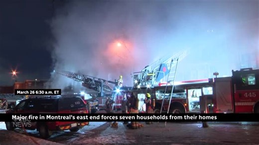 East end Montreal fire forces 7 households from their homes | Haystack News
