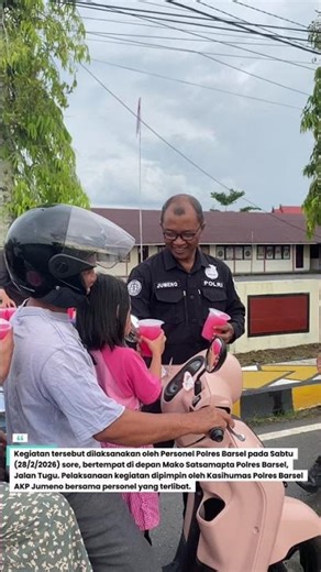 POLRES BARSEL BAGIKAN TAKJIL GRATIS SETIAP HARI BULAN RAMADHAN
