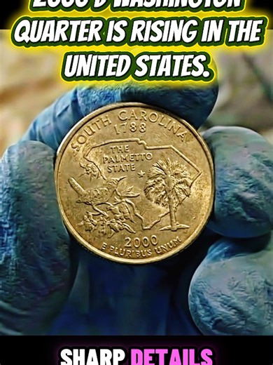 Americans are searching for the true value of the 2000 D Washington Quarter as U.S. collectors hunt high-grade examples. While most circulated coins are common, pristine United States quarters with full mint luster and sharp details have reached five-figure auction prices. This video explains what American collectors look for, why condition matters, and how a 2000 D quarter can become a valuable U.S. coin worth serious money. #USCoins #AmericanCoins #WashingtonQuarter #CoinCollectingUSA #RareUSC