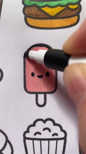 Ice lolly #coloring #asmr #satisfyingvideo #painting #coloringbook #relax