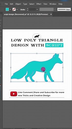 Create Stunning Low-Poly Art in Illustrator | Triangulator Script Tutorial