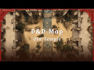 D&D Animated Battle Map: Old Temple | Dynamic Dungeons Map Ambience