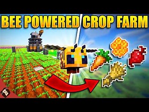 FASTEST Crop Farm Including Honeycomb! | Minecraft Bedrock Tutorial