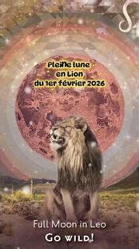 ❄️🌛Pleine lune en 🦁 du 1er février 2026: J'agis pour mon bien 🌜❄️