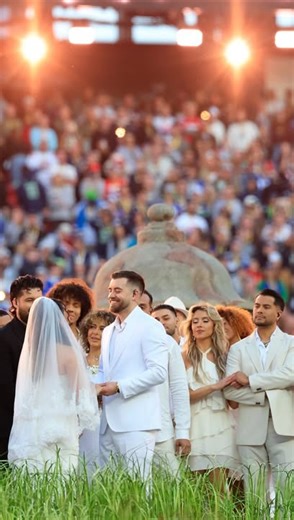 Hayley Paige Bride on Instagram: "Becoming Jane is more than a dress — it’s a love letter to evolution. There are six ways to wear her, because life asks us to shift, stretch, and step into new versions of ourselves. Seeing Becoming Jane worn by a real bride during last night’s Super Bowl halftime show? Unreal. This moment, this gown, this journey 💕💍🏈"