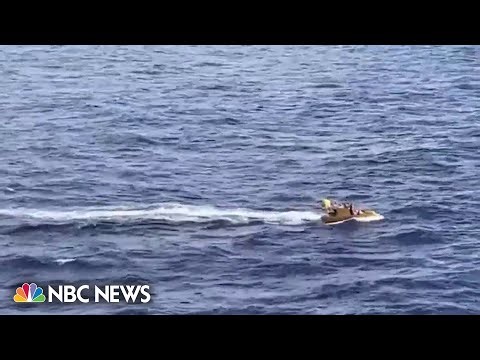 Woman rescued after falling off cruise ship