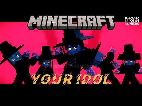 "Your Idol" | Minecraft Animation Clip | Kpop Demon Hunters Fan Animation