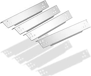 Charbrofire 70-01-791 DGP483SSN-D Heat Tent Grill Replacement Parts for Dyna Glo Grill Heat Shield DGP483SSN DGP483CSP-D DGP483CSP DGP483CRP DGP483SSP-D DGP483SSP DGP482CRP 4 Burner Grill Parts 4Pcs