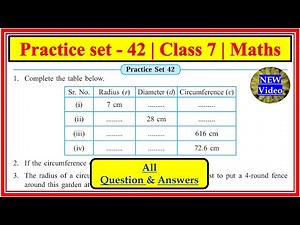 Practice Set 42 class 7 Maths | Chapter 11 Circle | Maharashtra state board