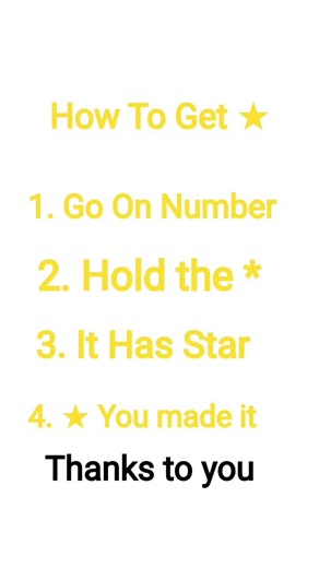 How to get star