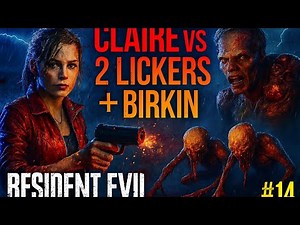 🔥 Resident Evil 2 Remake – Claire vs 2 Lickers + Birkin | Episode #14