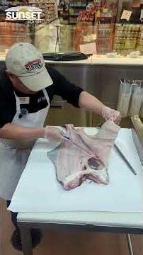 Halibut Fileting at Sunset Foods with Luis from Northbrook