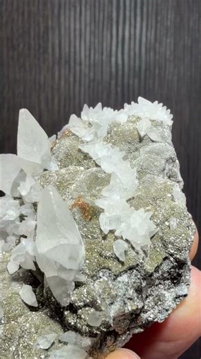 Calcite Crystals with Pyrite from the Sirena Mine in Mexico - DallasStoneworks.com