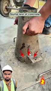 Slump test of concrete. #slump #concrete #canadaengineer #USAEngineering #usaconstruction | The Civil and Surveyor