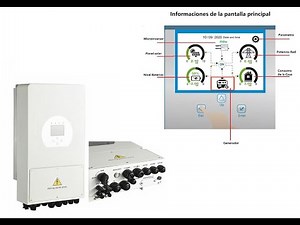 Configuración del Inversor Híbrido 5000w Hibrido Plus SUN-5K-SG01LP1-US