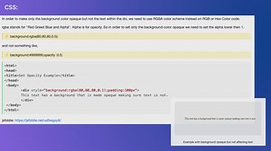 CSS Apply opacity only for div background and not text