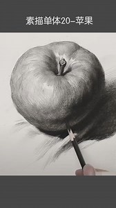 【素描入门】素描单体苹果画法-你可以白嫖这个视频！