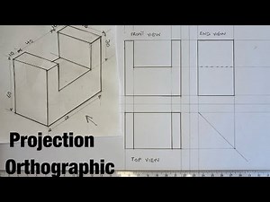 Orthographic Projection || First Angle|| Part 3