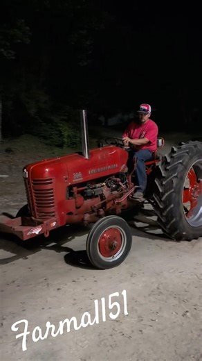 Waking up the International 300 pulling tractor for the Got to be NC Festival #farmall51