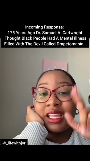 Dr. Samuel A. Cartwright thought like this 175 years ago when creating Drapetomania... • • • #blackmentalhealth #thesafeplaceapp #Blackmentalhealthadvocate #drapetomania #mentalhealthawareness
