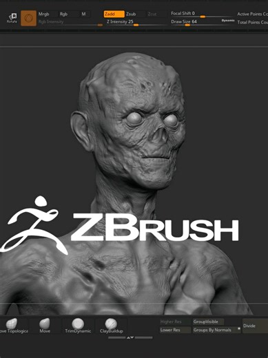 characters 3d model by Oscar creativo ZBrush #zbrush #blender #rendering #3dartist #unrealengine