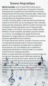 Hommage à Michel Jourdan (1934–2025), parolier et compositeur français figure majeure de la variété.