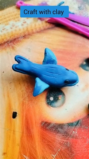 Craft with clay whale made with clay dry clay how to make diy whale animal clay #diy #clay #craft