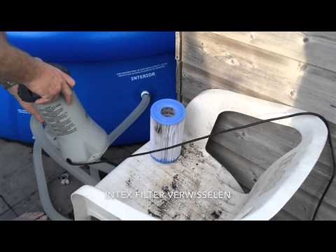 Intex pomp filter vervangen.