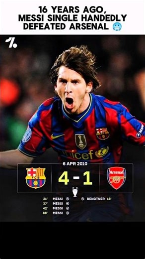 When Messi Shocked Arsenal 🥶