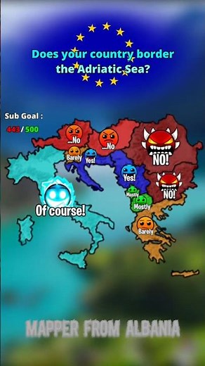 Does your country border the Adriatic Sea? #map #geographythroughmaps #europe #mapping #geography