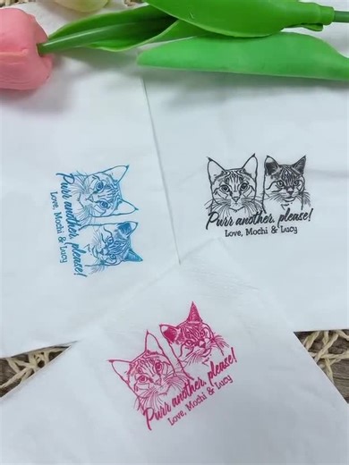 Personalized Wedding Napkins: Custom Names & Love Story Quote - Etsy