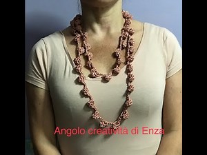 Simple and quick crochet necklace to make 🧶Very easy crochet.