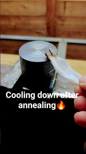 Annealing to soften some hard steel before turning it more...