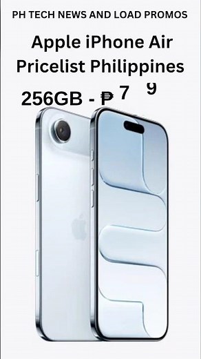 Apple iPhone Air Pricelist Philippines #appleph #iphoneair