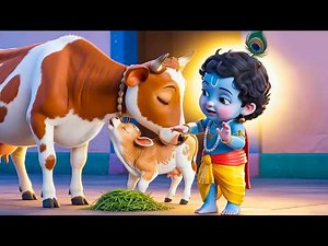 Choti Choti Gaiya Chote Chote Gwal | छोटी छोटी गैया | Krishna Bal Leela | Little Krishna Song