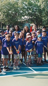 Serving up more than tennis 🎾✨ Leylah Annie Fernandez sharing her passion at the Leylah Annie & Family Foundation clinic. Creating memories, inspiring the next generation. 💫 // Bien plus que du tennis 🎾✨ Leylah Annie Fernandez partage sa passion lors de la clinique de la Leylah Annie & Family Foundation. Des souvenirs inoubliables, de l'inspiration pour la prochaine génération. 💫 | Omnium Banque Nationale