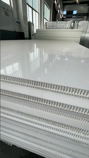 Lightweight, durable, smooth polypropylene honeycomb composite panels