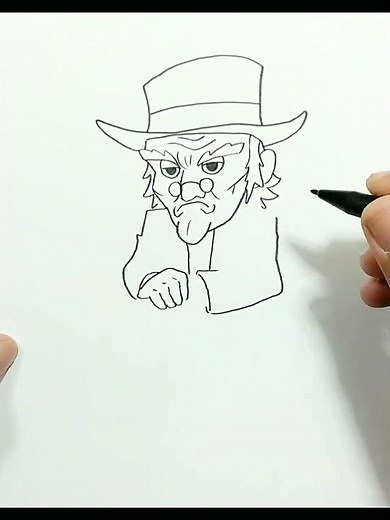DRAWING EBENEZER SCROOGE