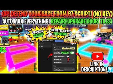 [UPD] Defend Your Base From 67 Script | Infinite Money , Auto Open Crates
