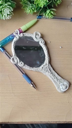 vintage hand mirror🪷🪞✨ #art #artandcraft #vintage #youtube #youtubeshorts
