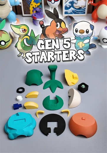 Day 5 of 10 of building every single starting Pokemon as Pokeballs! Today I’m building the Unova starters from Gen 5 - let me know which one is your favorite below and follow along for the rest of the reveals! Files - @Chris’s Print Lab #pokemontiktok #unova #3dprinting #pokeball #gen5
