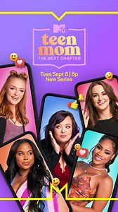 212K views · 869 reactions | We're turning the page on a new chapter, TOGETHER! ✨殺 The moms you've watched grow up are coming together for a super-sized, mother of a show. 朗 #TeenMom: The Next Chapter premieres Tuesday, September 6 at 8/7c on MTV. | Teen Mom | Facebook
