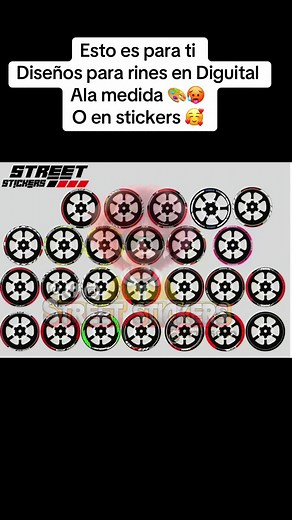 Diseños Personalizados de Stickers para Motos